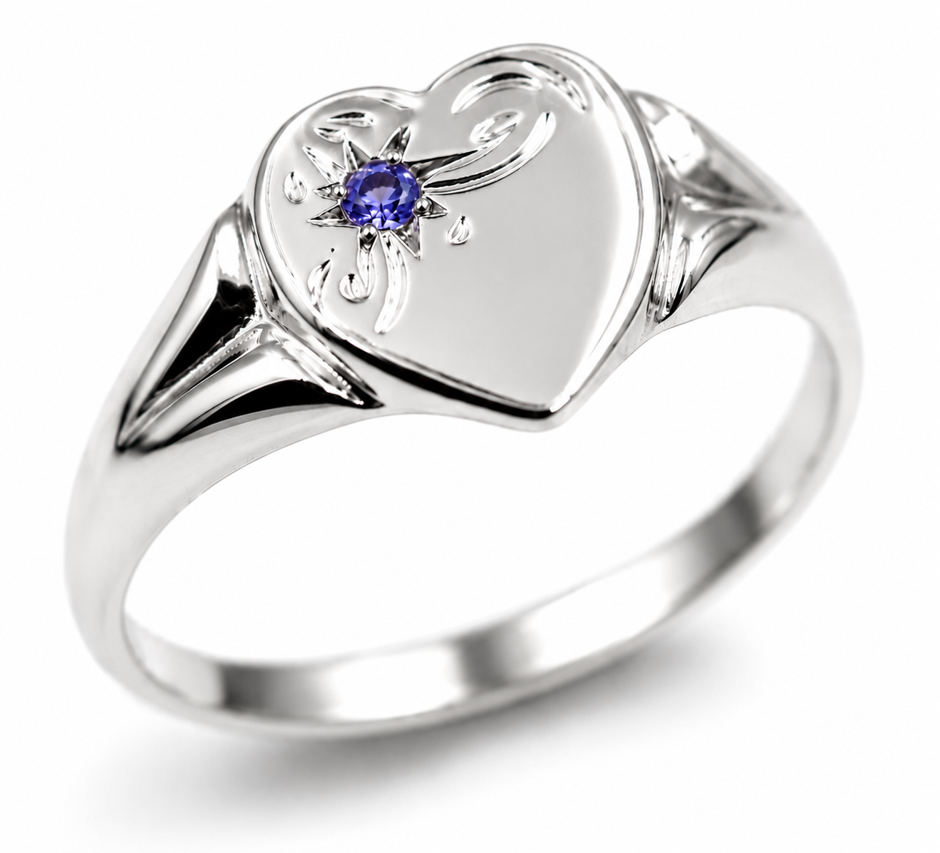 Genuine 9ct 9K Yellow, Rose or White Gold Tanzanite (Birthstone- December) Signet Ring 265