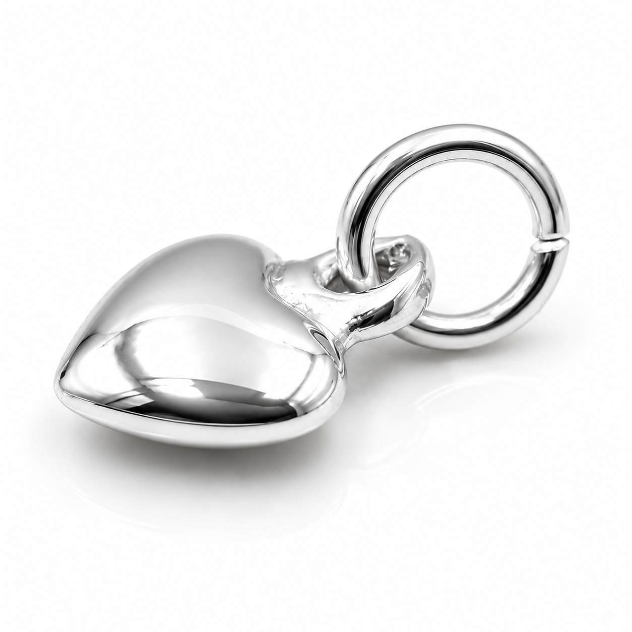 Solid Genuine Tiny Very Small 9ct Yellow, Rose or White Gold or Sterling Silver Heart Charm Pendant