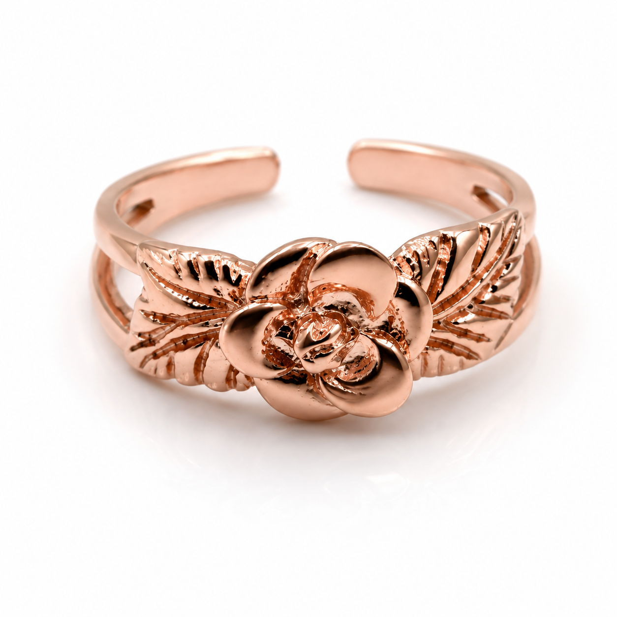 Kaedesigns Genuine Solid 9ct 9k 375 Yellow, Rose or White or Sterling Silver Gold Flower Toe Ring