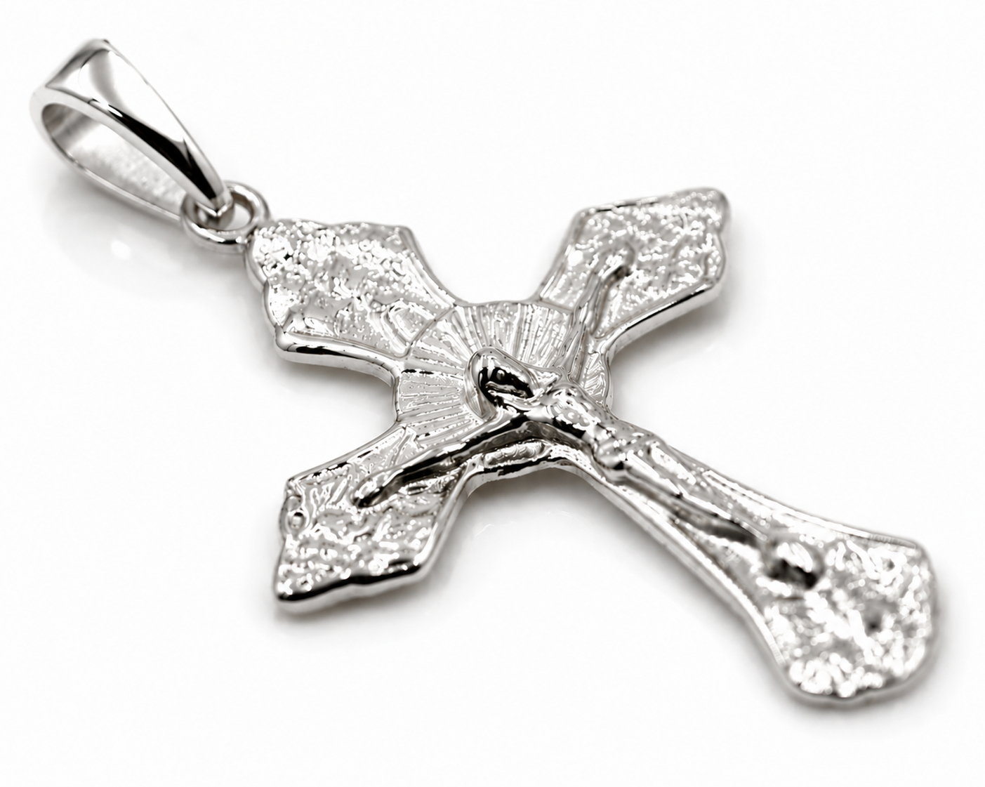 Genuine Small 9ct 9K 375 Yellow, Rose or White Gold Plain Cross Crucifix Pendant