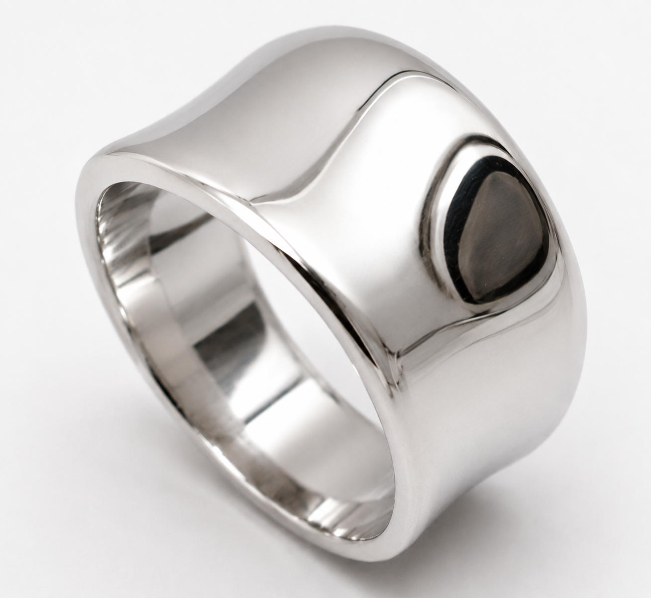 Kaedesigns Genuine Full Solid 9ct 9kt 375 Yellow, Rose or White Gold Concave Dome Ring 250 - Choose your ring size from H to P