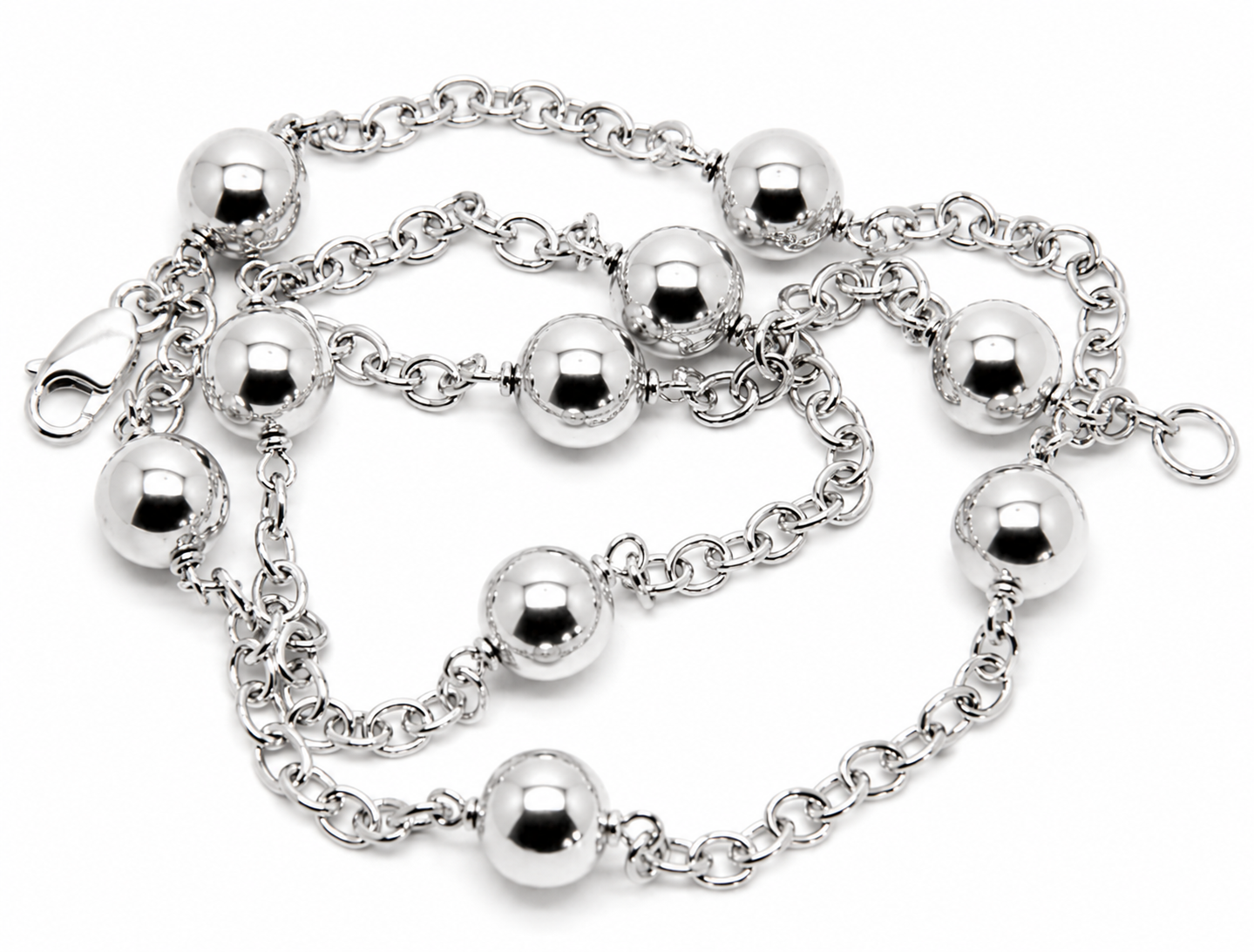 Kaedesigns 9ct 9K 375 Solid Yellow, Rose or White Gold Ball chain 55cm Kerb Curb link Necklace Chain