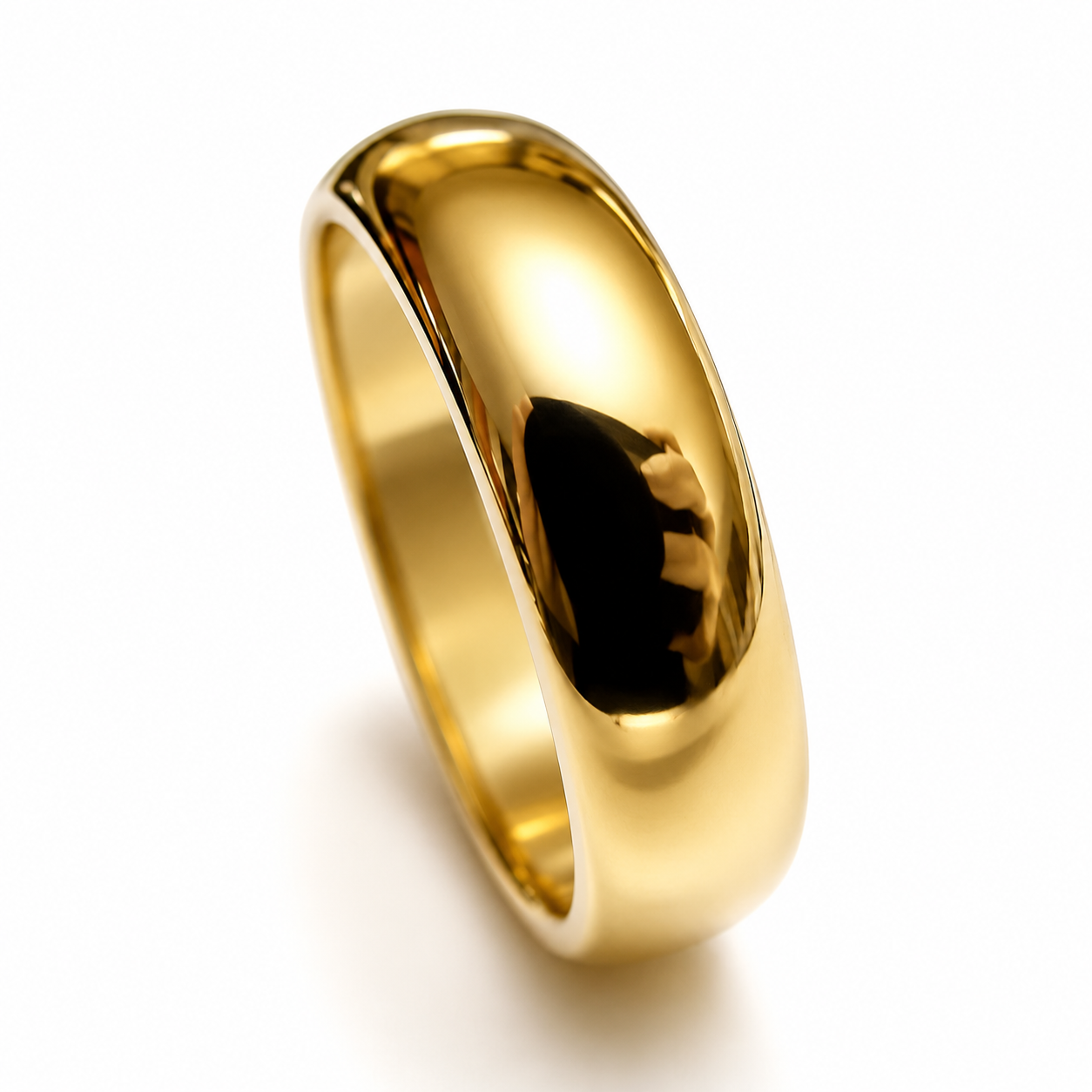 Size T / 9.5 Genuine Heavy Solid 9ct 9kt 375 Yellow, Rose or White Gold 6mm Wedding Band Ring