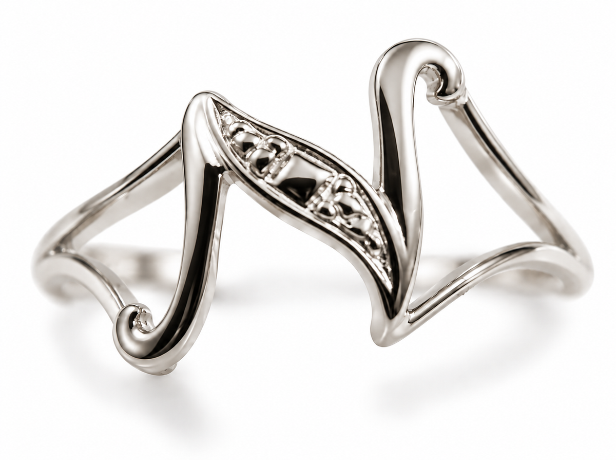 Kaedesigns, Genuine Solid 9ct 9k 375 Yellow Or Rose Or White Gold 375 Initial Ring N