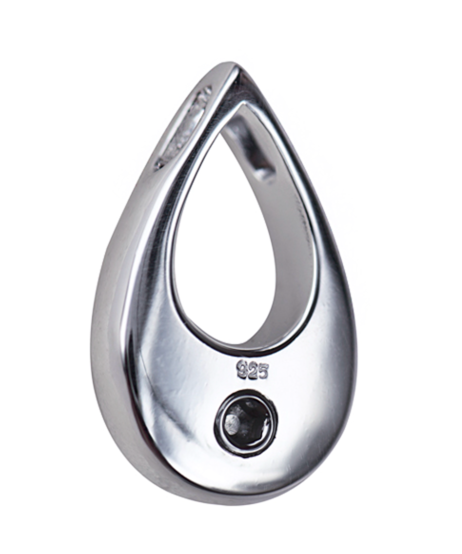 Sterling Silver 925 Teardrop Memorial Pendant