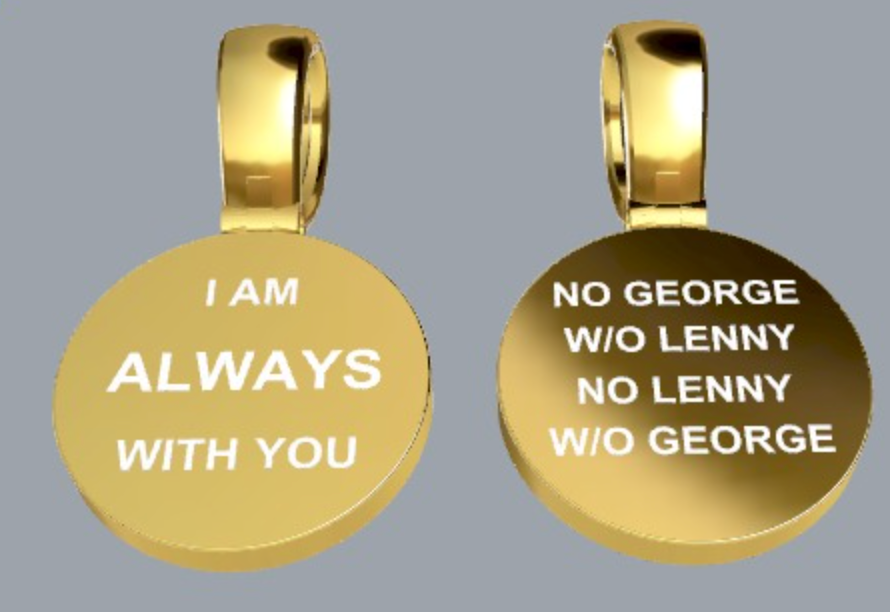 Genuine Heavy 18ct 18k 750 Yellow Gold Full Solid Heavy Engraved Pendant