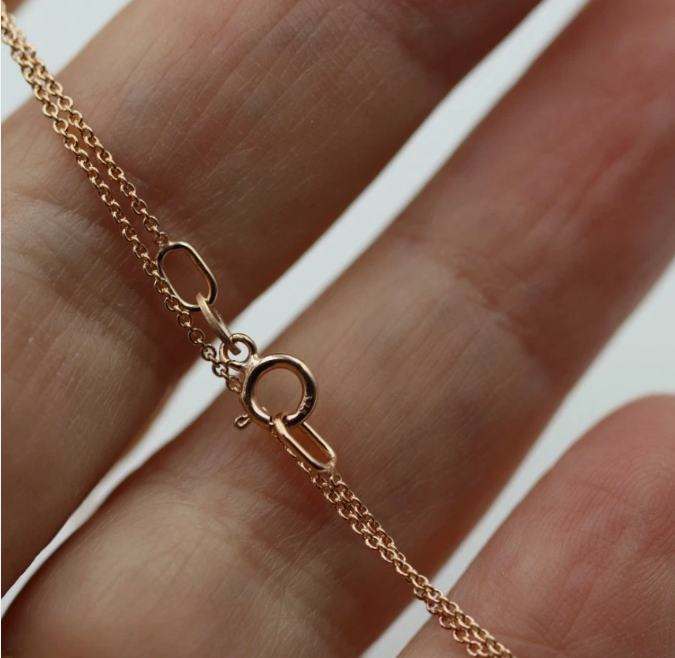 Genuine 9ct 9k 375 Rose Gold Thin Cable Chain Necklace 45cm 1.1g