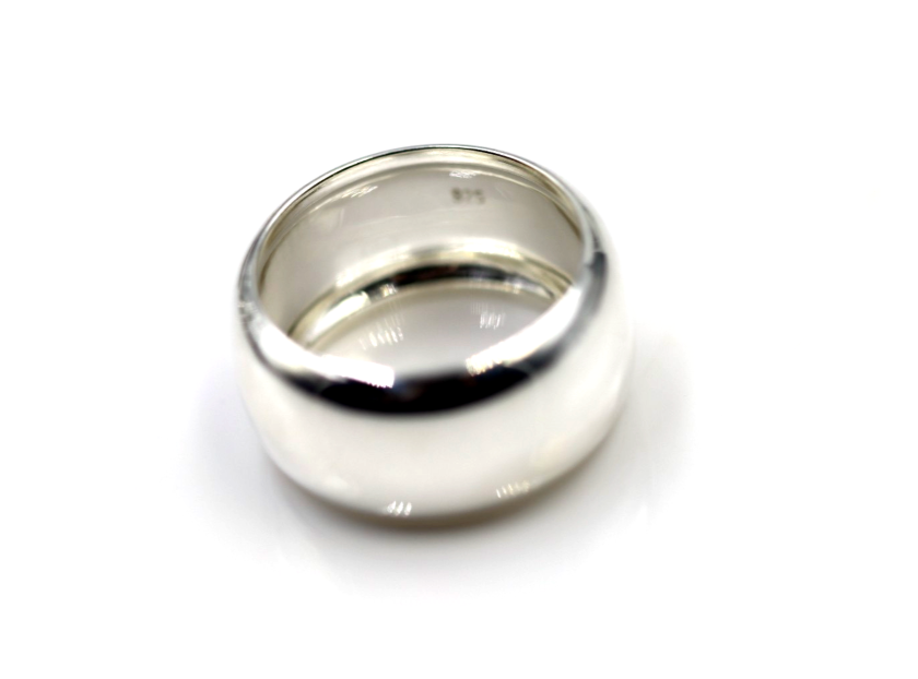 Genuine Heavy Solid Sterling Silver 925 10mm Wide Barrel Band Ring - Choose your size