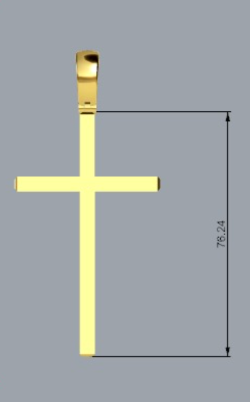 Genuine Large Heavy 14ct 14k 585 Yellow Gold Full Solid Heavy Cross Pendant