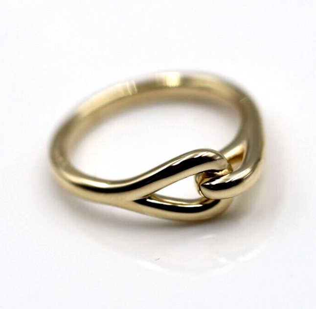 Kaedesigns New Solid 9ct yellow, rose or white gold knot ring sizes L, M, O, P, Q, R,