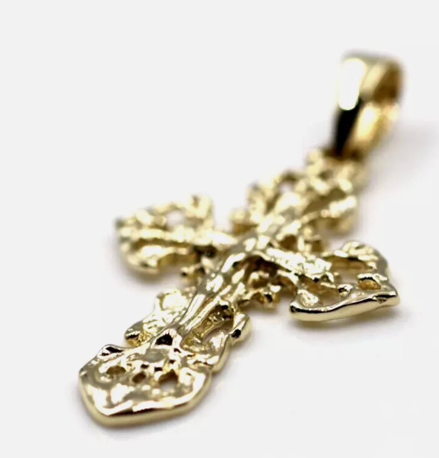 Genuine 9ct Yellow, Rose or White Gold Armenian Crucifix Cross Pendant