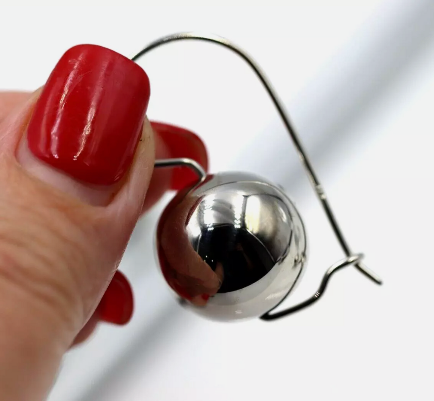 Kaedesigns Very Large 9ct Yellow, Rose or White Gold 18mm Euro Ball Earrings