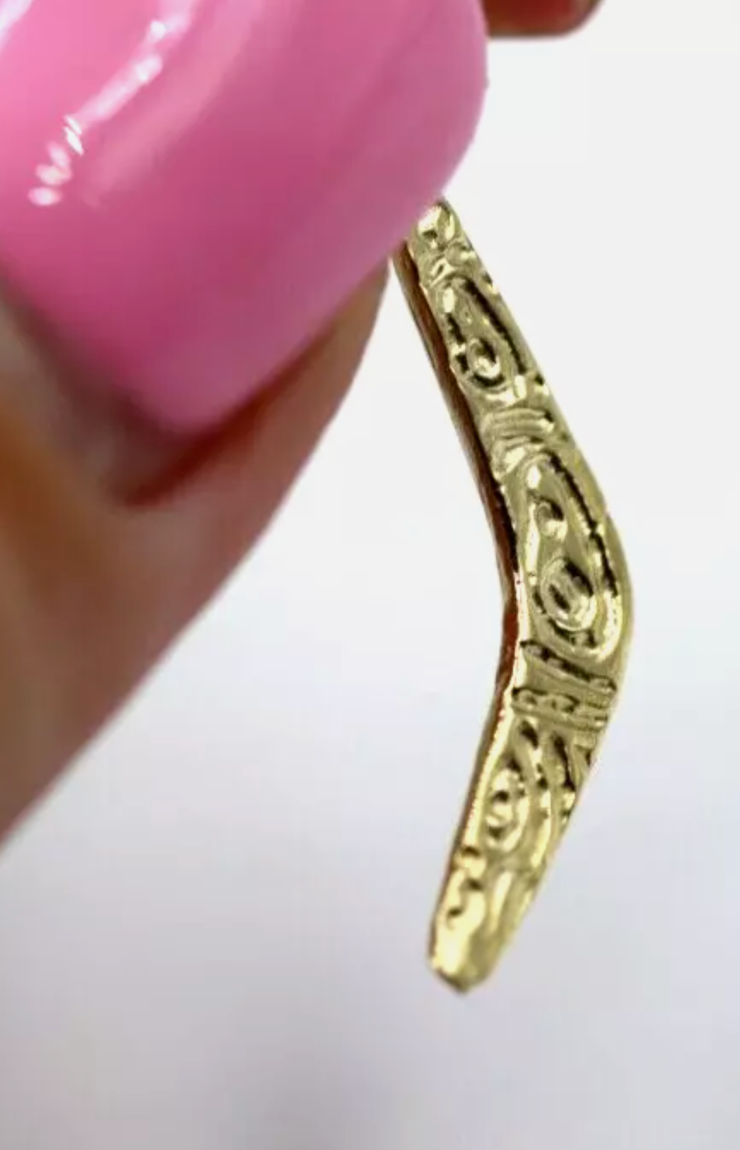 Kaedesigns, Genuine 9K Yellow Gold Boomerang Charm or Pendant