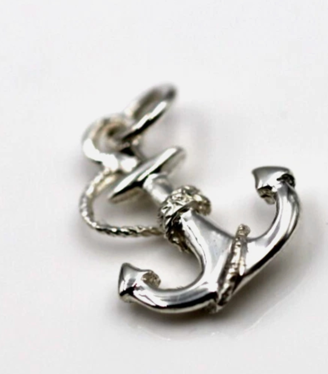 Genuine New Sterling Silver 925 Solid Anchor Boat Pendant Or Charm