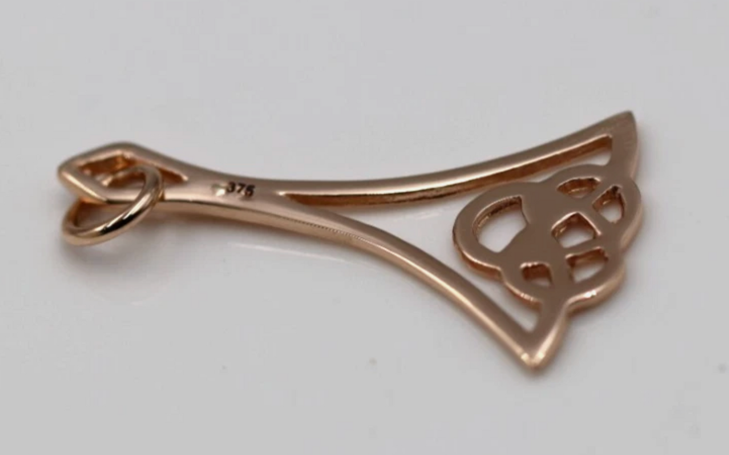 Genuine New 9ct 9K Yellow, Rose or White Gold Celtic Knot Pendant