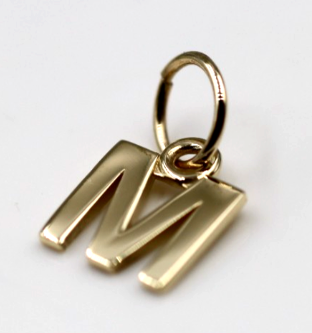 Genuine 9ct 9kt Genuine Small Yellow Gold Initial Pendant Charm - 8mm x 6mm - A to Z