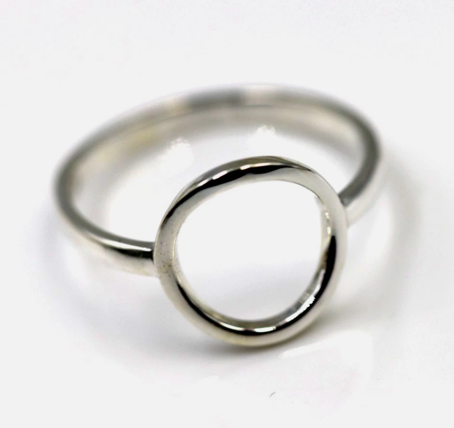 Kaedesigns Genuine Solid Sterling Silver Open Circle Ring in your size