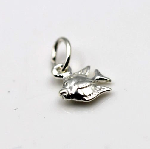 Genuine Sterling Silver 925 Solid Small Tiny Fish Charm / Pendant