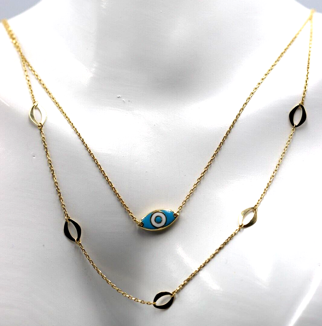 Gold eye deals necklace