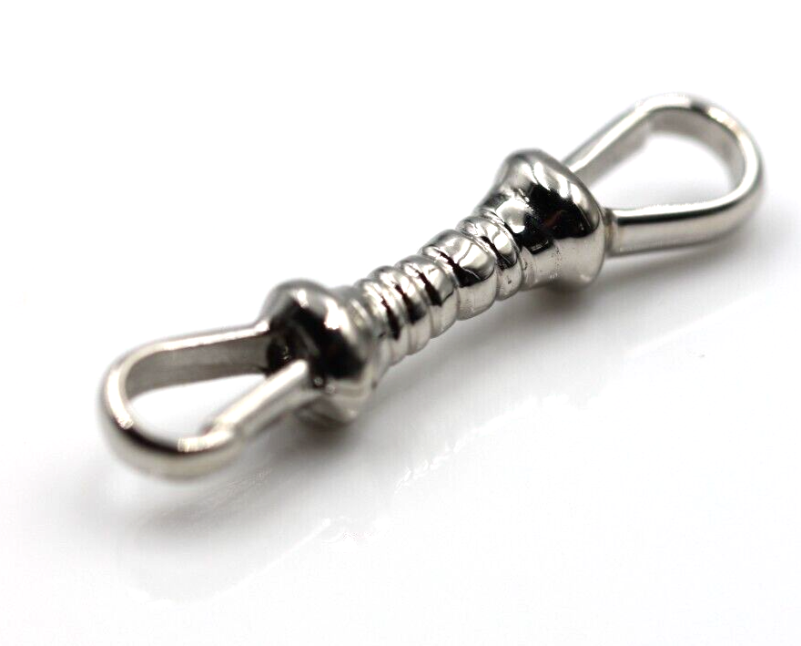 Genuine 9ct Yellow, Rose or White Gold Double Dog Clip Albert Swivel Clasp Doesn't Rotate