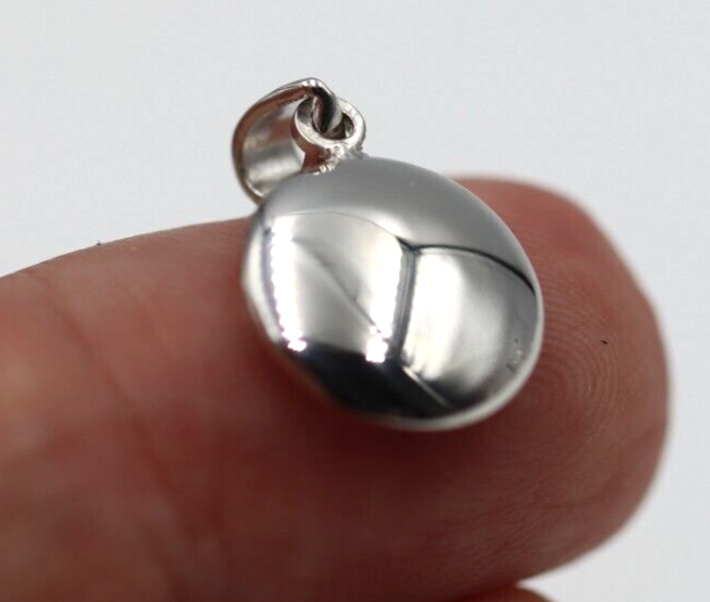 Genuine Sterling Silver 925 Greek Mati Nazar Lucky Evil Eye Charm Pendant