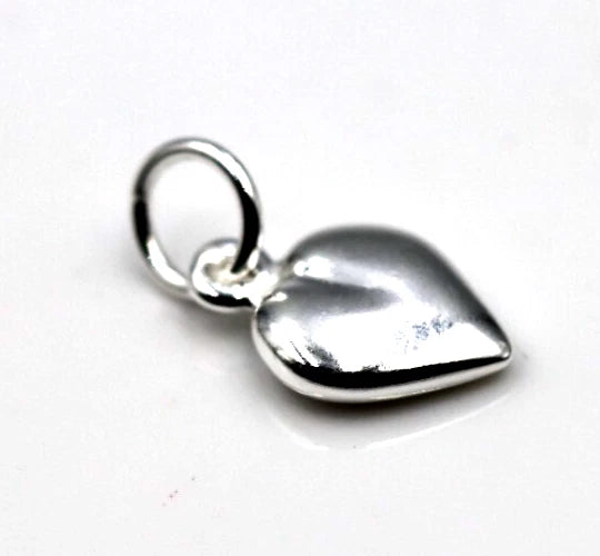 Sterling Silver 925 Solid Heart Pendant / Charm