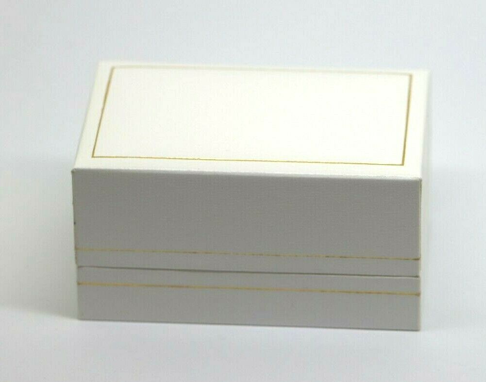 Brand New Leatherette White Jewellery Gift Display Presentation