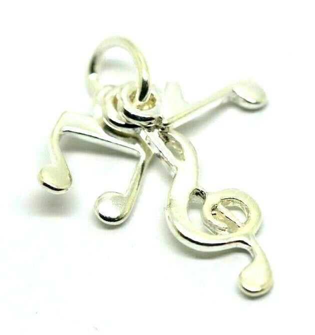 Kaedesigns New Sterling Silver 925 Lightweight Music Notes Pendant Charm