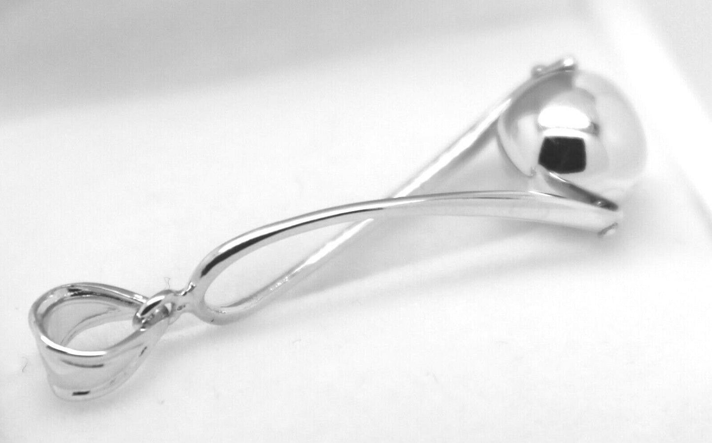 Genuine Solid 9ct Yellow Or Rose Or White Gold 8mm Long Swirl Ball Pendant