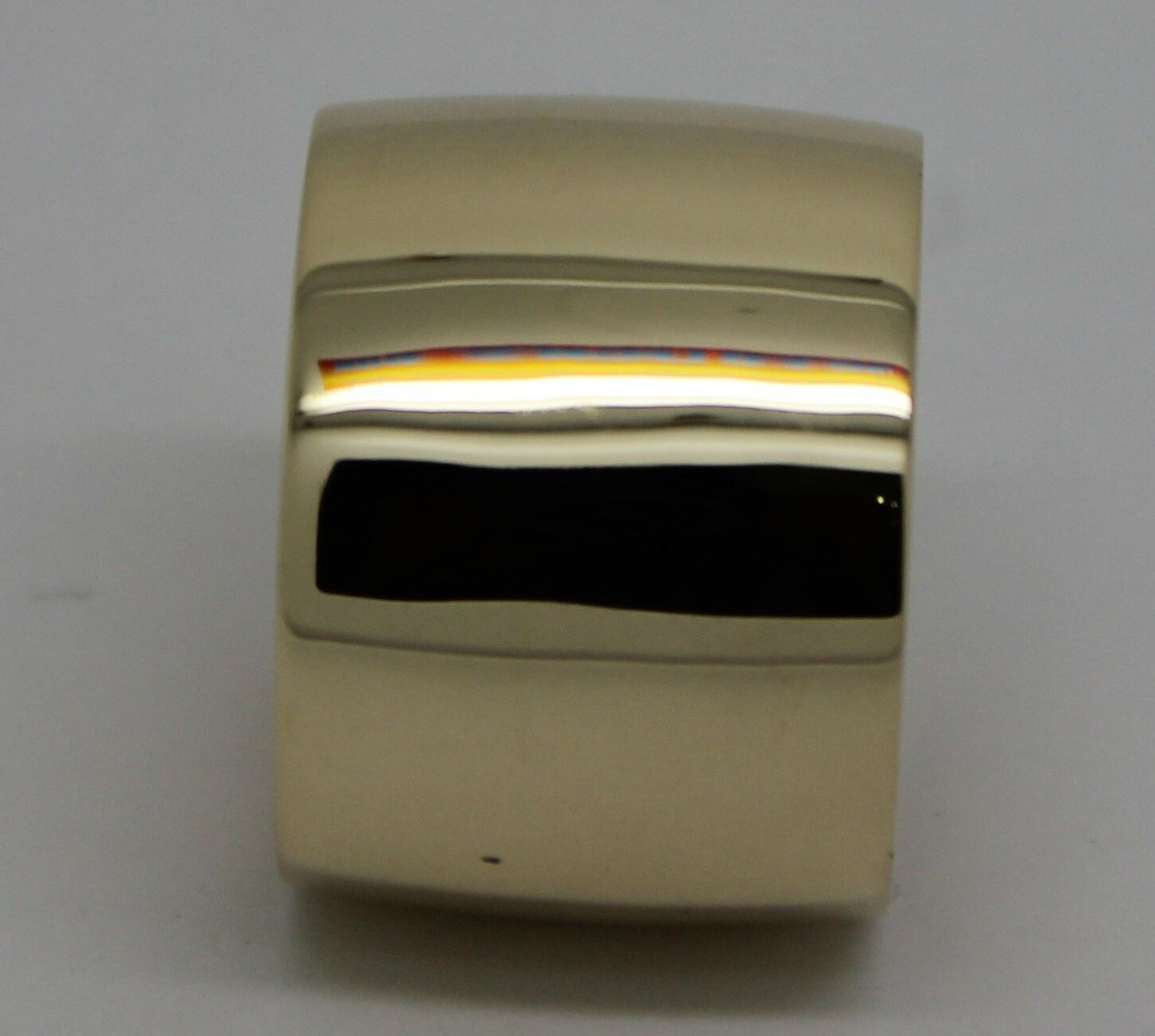 Size M / 6 Huge Genuine 9K 9ct Yellow, Rose or White Gold Full Solid 16mm Extra Wide Band Ring