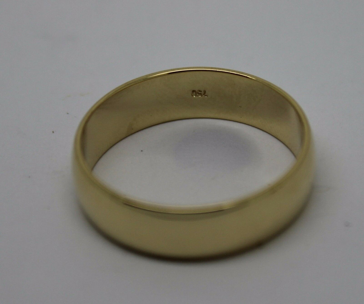 Kaedesigns Heavy 18ct 18k 750 Gold Solid Yellow, Rose or White Gold 6mm Wedding Band Ring Size U