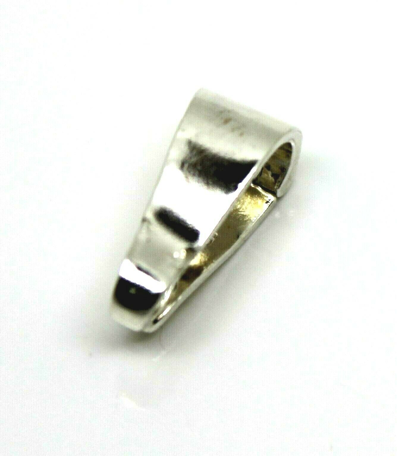 Sterling Silver 925 Pendant Clip Enhancer Bail Clasp Large 14x5mm