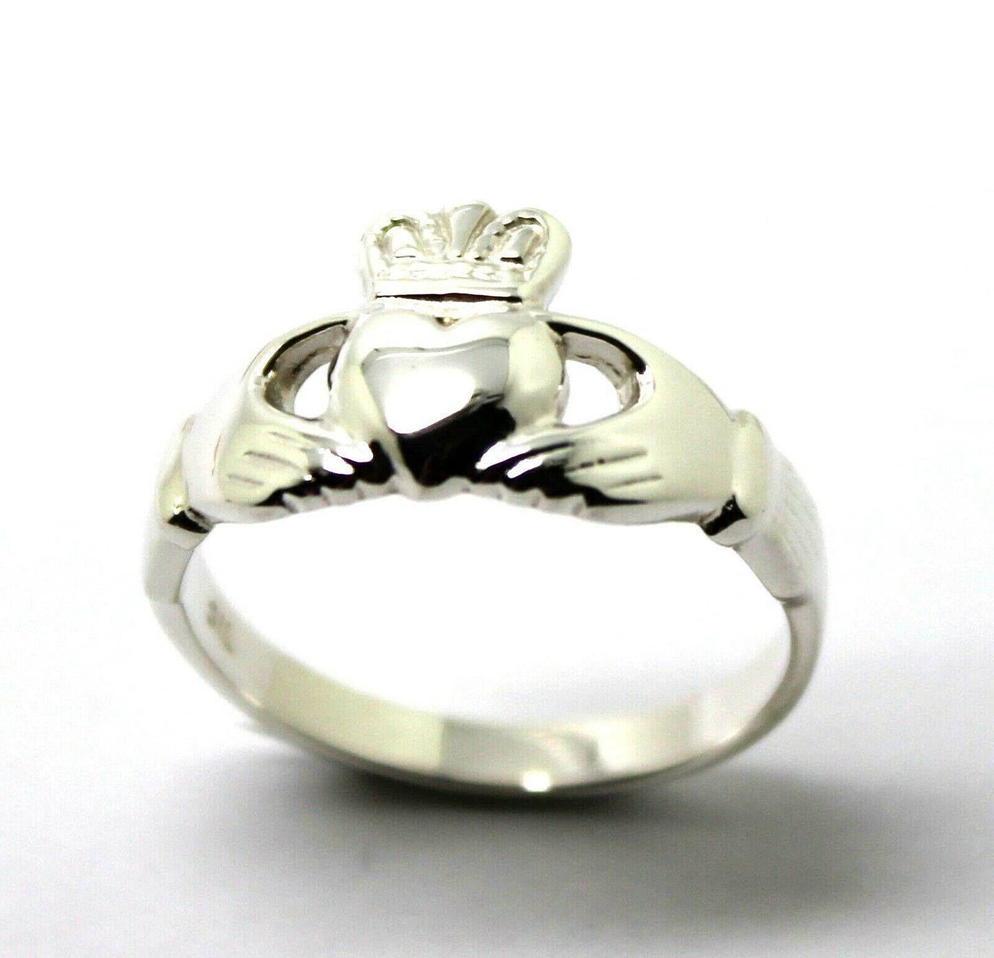 Size M Sterling Silver 925 Irish Claddagh Ring