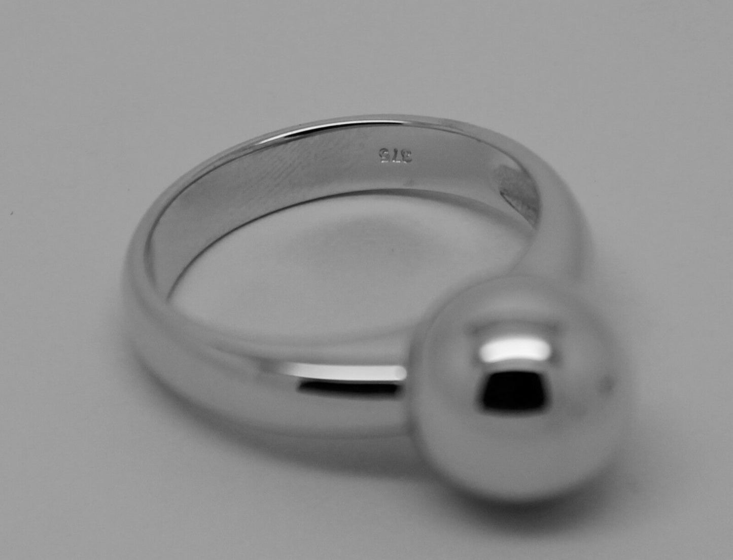 Size M Kaedesigns New Solid Genuine Sterling Silver 925 10mm Full Ball Ring