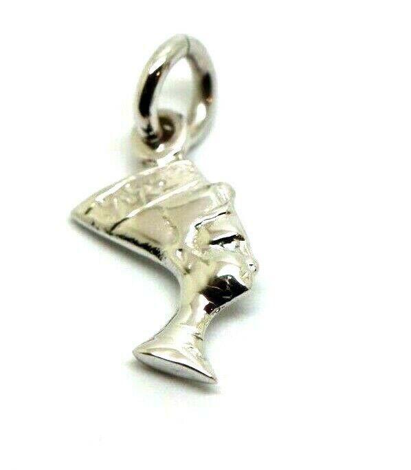 Kaedesigns, Genuine 18K Yellow, Rose or White Gold Small 3D Egyptian Nefertiti Charm