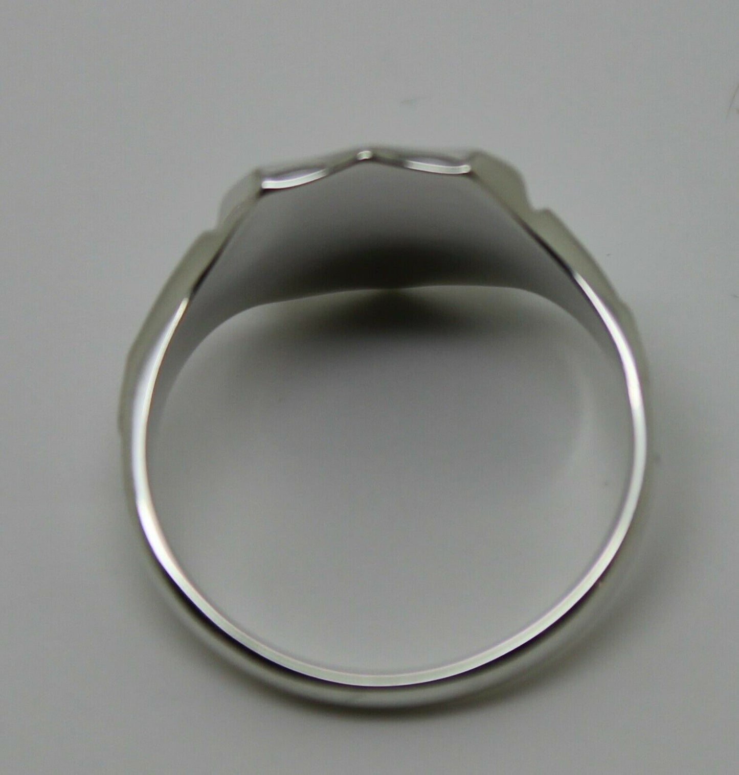 Kaedesigns New Sterling Silver 925 Shield Large Signet Ring In Your Ring Size
