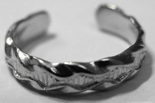 Genuine 9k 9ct Yellow or Rose or White Gold Toe Ring 326