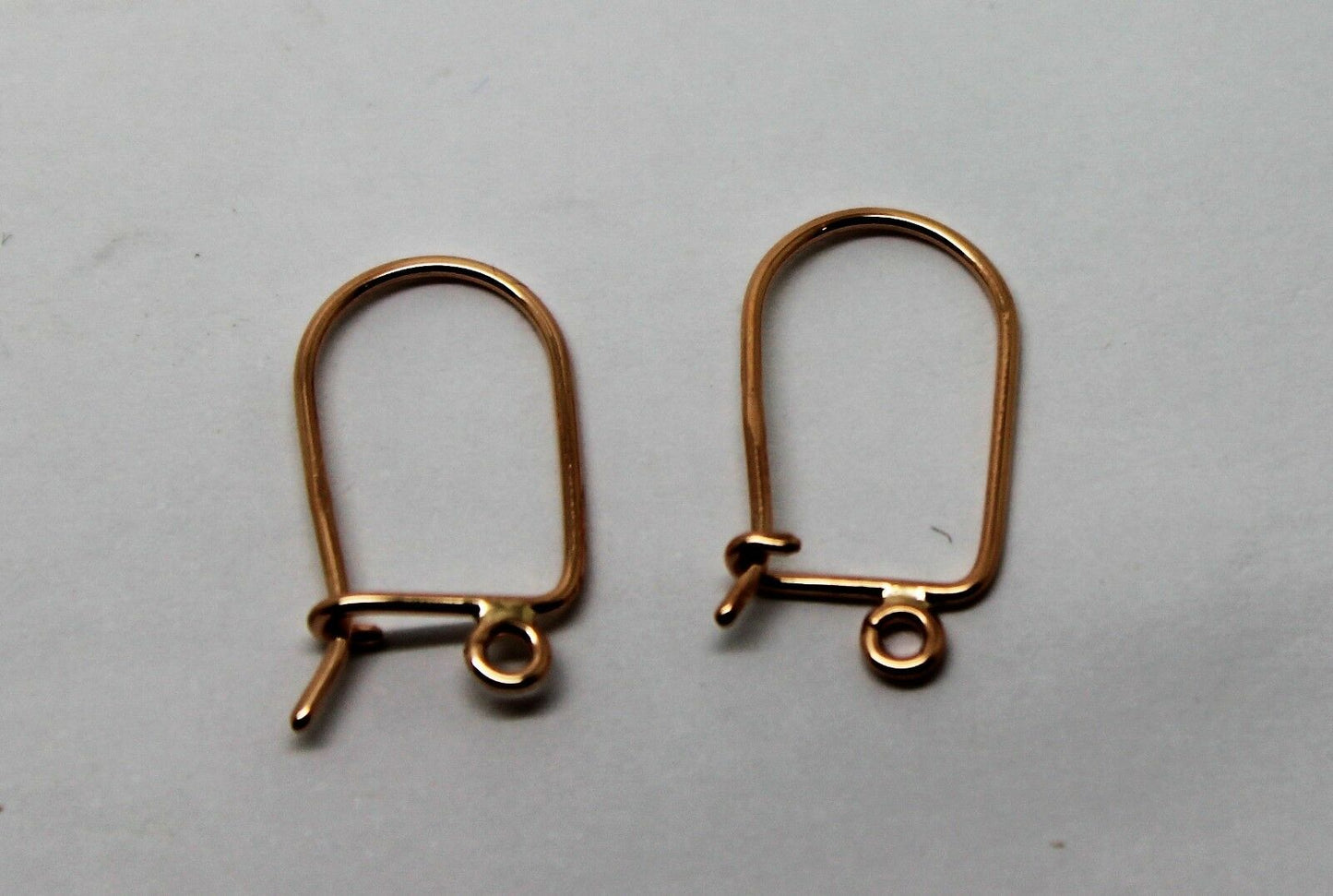Genuine New 9ct 9kt Yellow, Rose or White Gold 20mm X 11mm Hooks