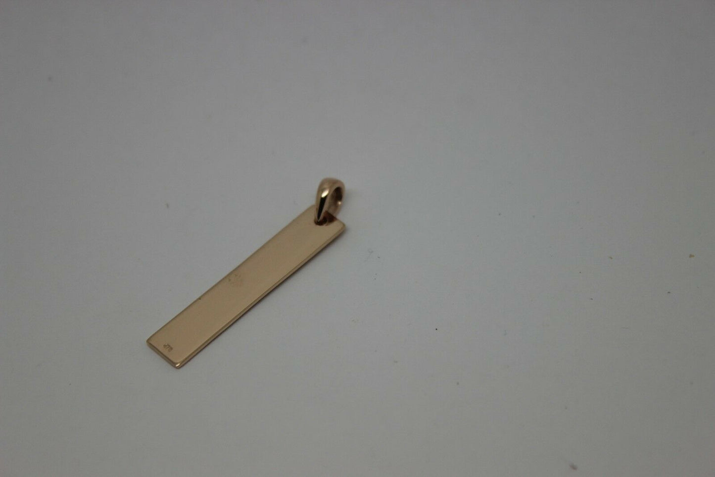 Genuine Solid 9ct 375 Yellow, Rose or White Gold Plate Pendant Engraved With Your Initial