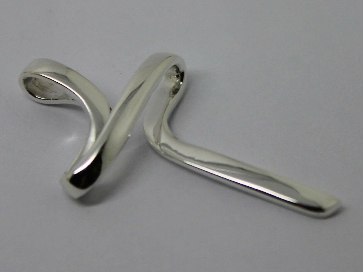 Kaedesigns Genuine Large Modern Sterling Silver 925 Cross Pendant