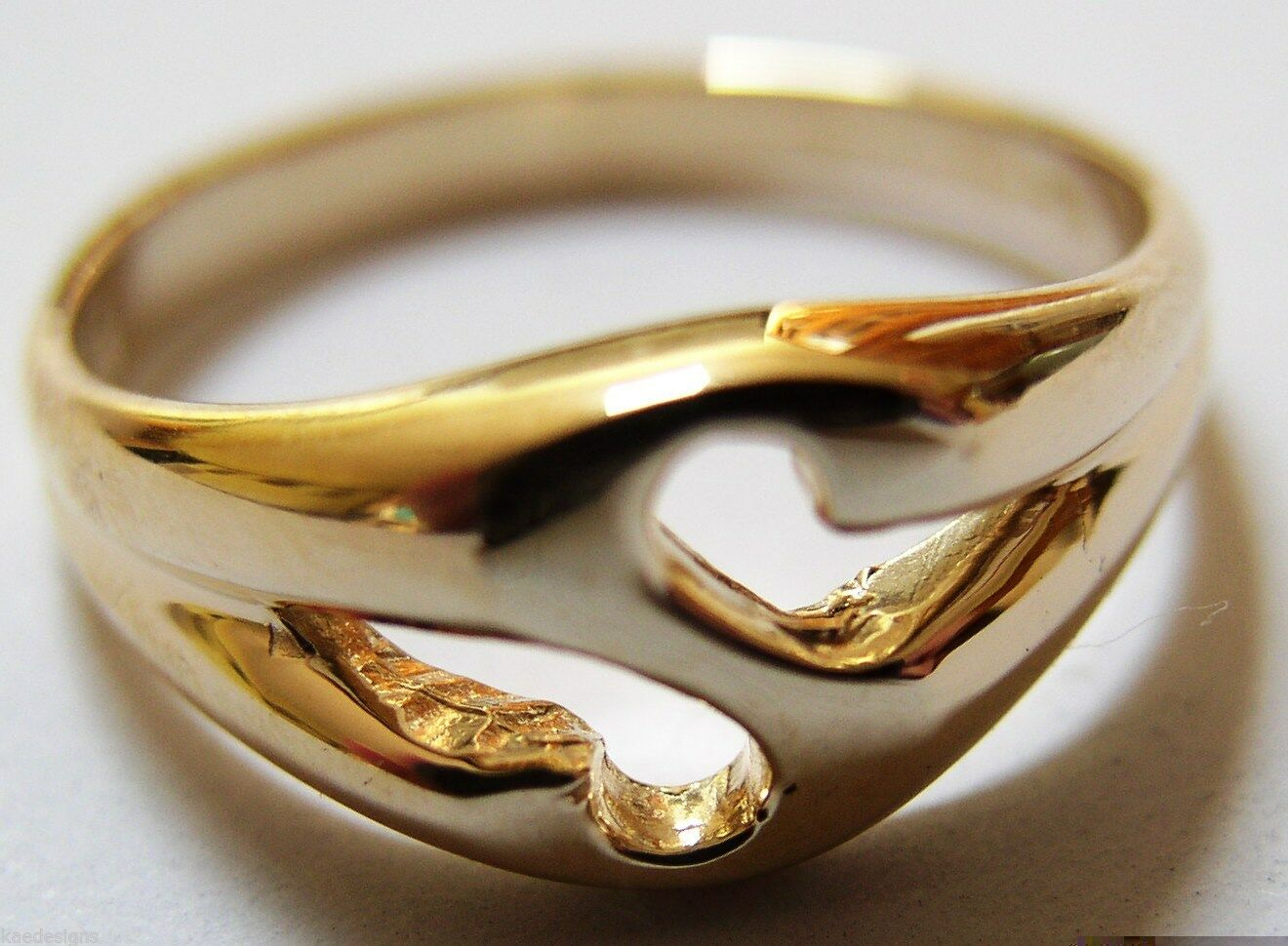 Genuine Solid 9ct 9K Yellow Or Rose Or White Gold 375 Large Initial Ring S