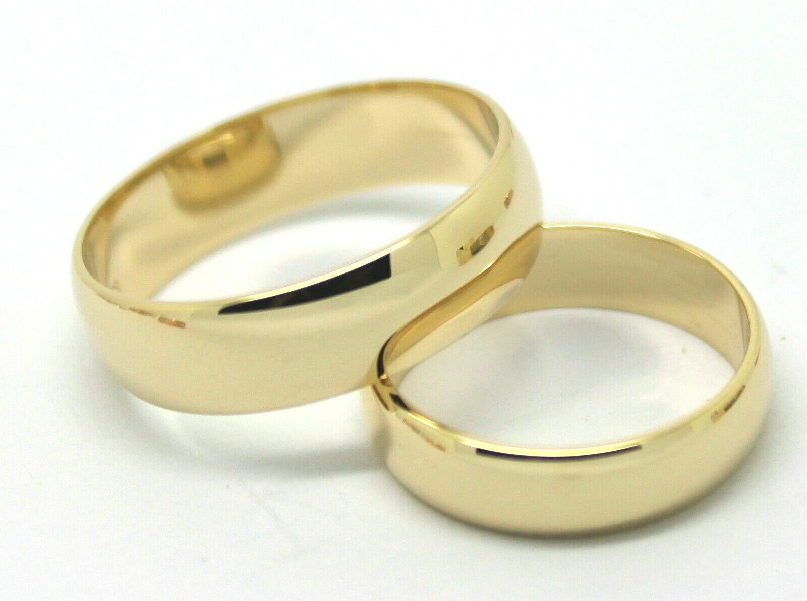 Genuine Custom Made His Hers Solid 9ct 9K Yellow Gold Wedding
