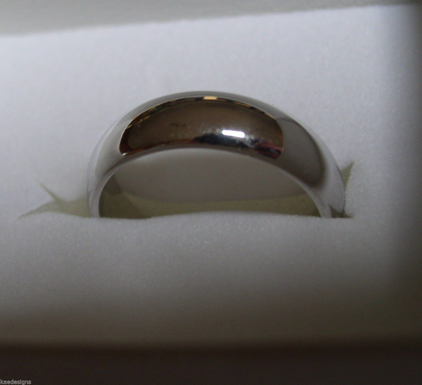 Size T Genuine Heavy Solid 9ct 9kt White Gold 6mm Wedding Band Ring
