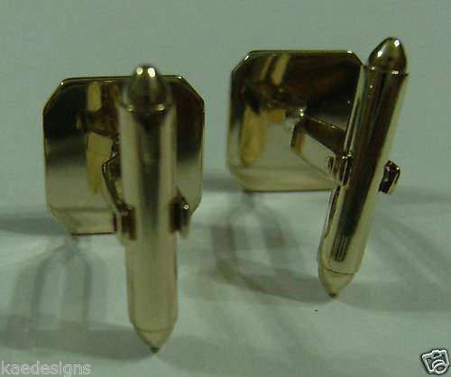 Genuine 9ct 9K Custom Made Heavy Cufflinks Yellow, Rose or White Gold Full Solid