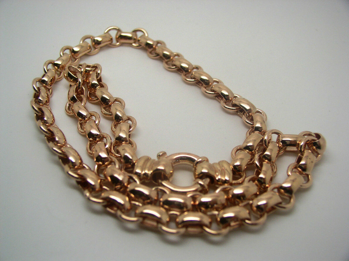 9ct rose online gold belcher chain