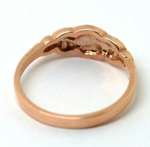 Genuine Solid 9ct White Or Rose Or Yellow Gold Flower Ring Choose Size F To K