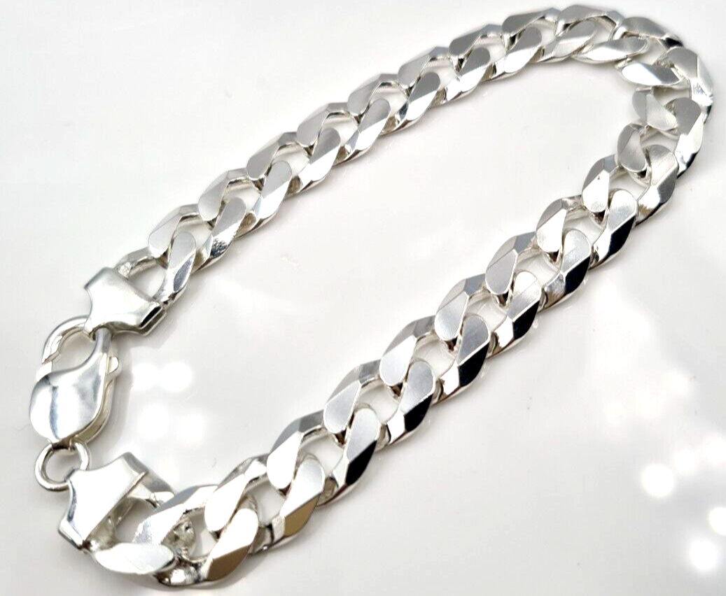 Ladies silver on sale curb bracelet