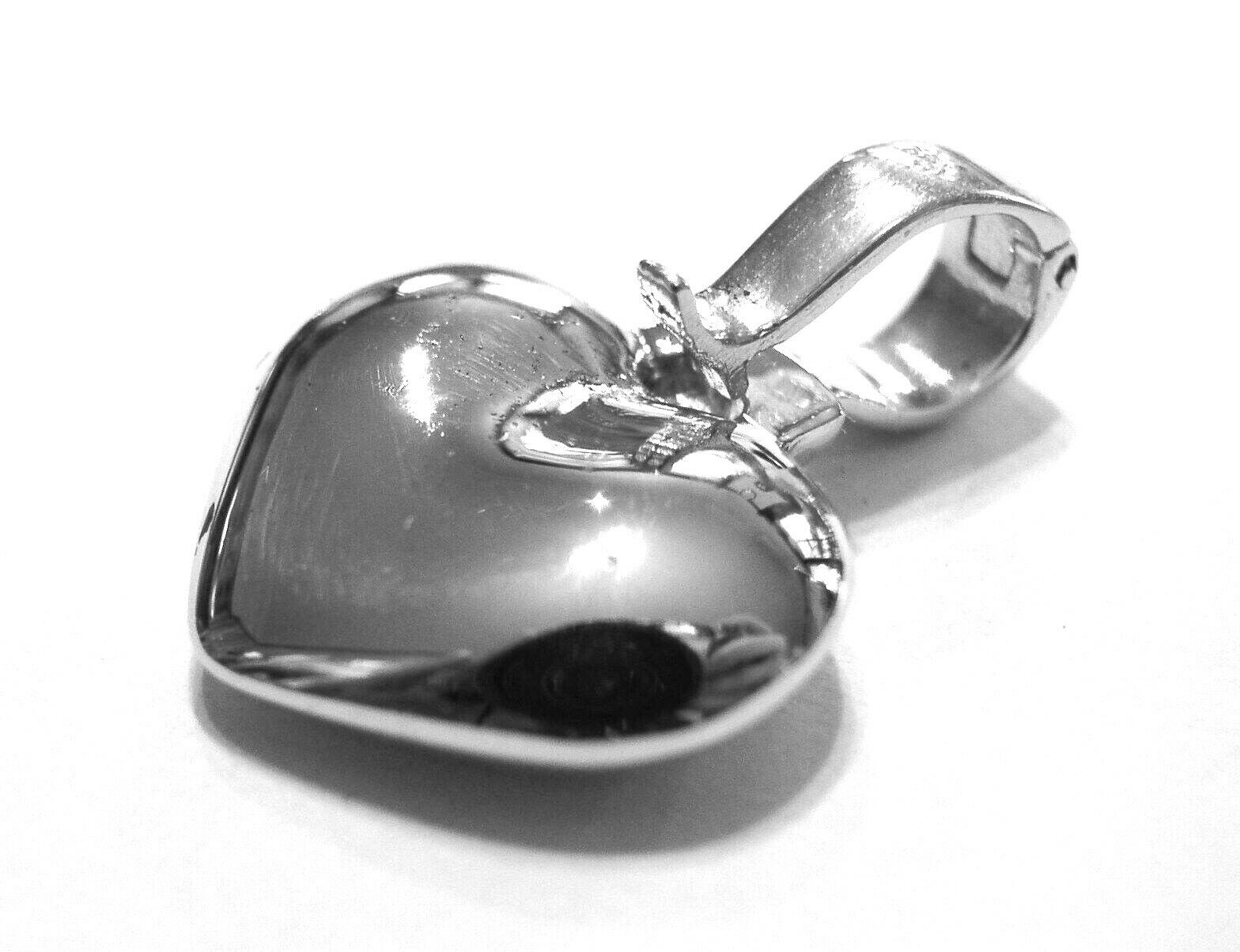 Kaedesigns Heavy Solid Sterling Silver 925 Heart Pendant With