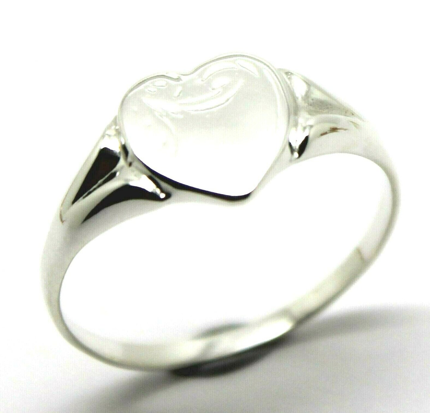 Kaedesigns, New Genuine Large Sterling Silver Heart Signet Ring - Choose your size
