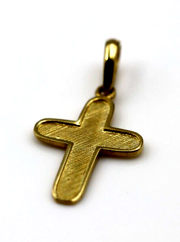 14k shops yellow gold cross pendant charm